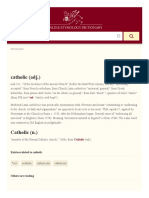 Catholic - Origin and Meaning of Catholic by Online Etymology Dictionary