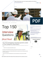 Top 150 Civil Engineer Interview Questions Asked in Top Companies