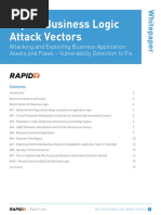 Business Logic Attack Vectors Business Logic Bypass & More