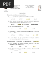 Logic Exam - Bank Questions - Assuit University