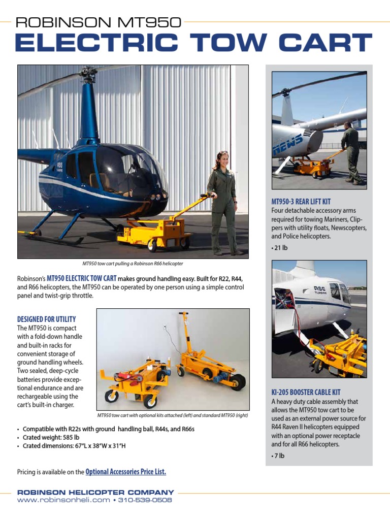 Electric Tow Cart: Robinson Mt950 | PDF | Transport | Vehicles