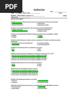 Ericsson WCDMA - Pre Post Test