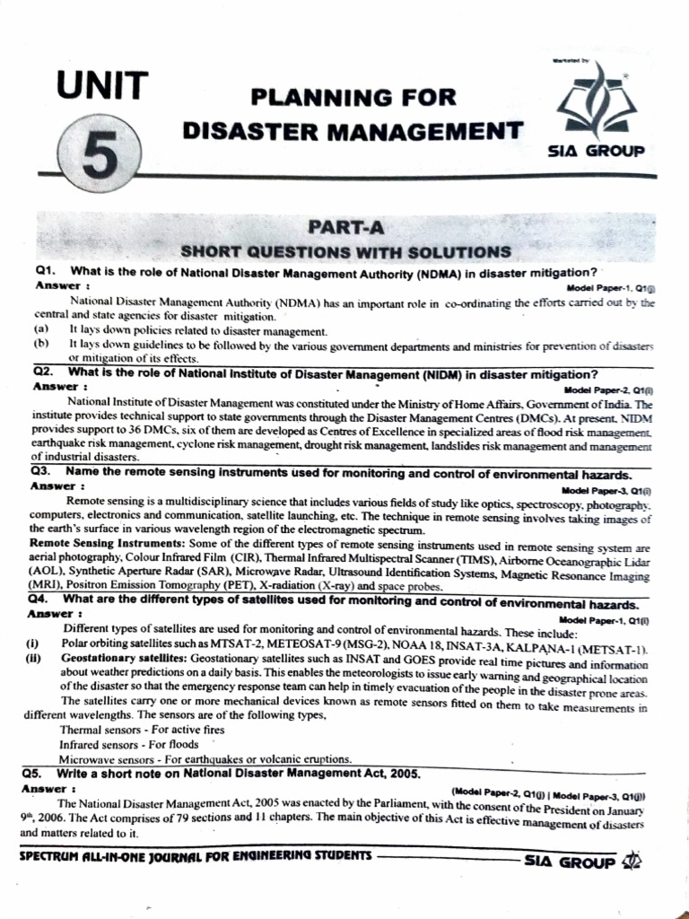 DM Unit 5 | PDF | Emergency Management | Tsunami