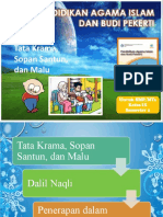 Tata Krama, Sopan Santun, Dan Malu