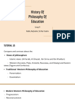 History of Philosophy of Education