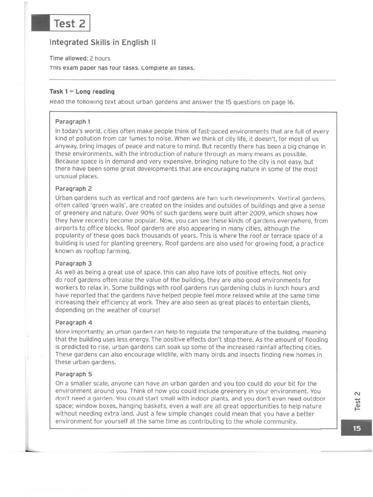 Test II Task 1 | PDF