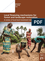 Local Financing Mechanisms For Forest and Landscape Restoration