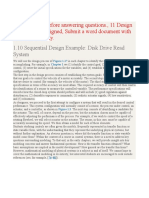 Finish Reading Before Answering Questions., 11 Design Problems Are Assigned, Submit A Word Document With Your Solution Only