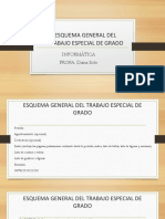 Esquema General de Trabajo Especial de Grado Informática