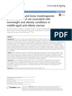 CXCL-16, IL-17, and Bone Morphogenetic Protein 2 (BMP-2) Are Associated With Overweight and Obesity Conditions in Middle-Aged and Elderly Women