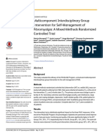Multicomponent Interdisciplinary Group Intervention For Self-Management of Fibromyalgia: A Mixed-Methods Randomized Controlled Trial