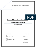 Societal Impacts of Unnatural Offences and Adultery: Criminology