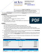 DF 2021-007 - Subscription To e & C Business Equipment and Supplies Maintenance Agreement On Passbook Printers