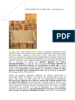 „PECETLUIREA” SFÂNTULUI SINOD DE LA ANUL 1583 - un îndreptar de mărturisire ortodoxă.