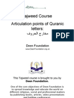 Tajweed Course - Articulation Points