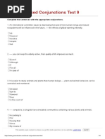 Mixed Conjunctions Test 9 - GrammarBank