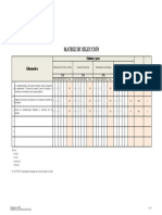 Matriz de Seleccion