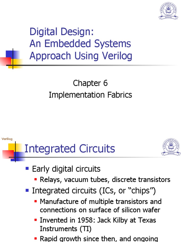 Digital Design: An Embedded Systems Approach Using Verilog ...