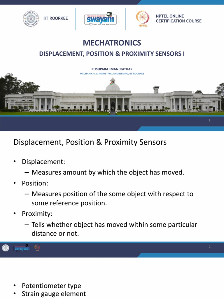 Position and Displacement Sensors Overview | PDF | Electrical Equipment ...