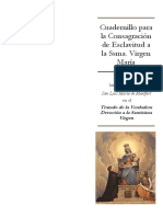 Consagración de Esclavitud a La Santísima Virgen María - Carpeta - Rev 33 (Doble Faz - Blanco y Negro)