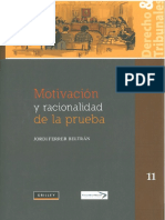 Motivación y Racionalidad de La Prueba - Jordi Ferrer Beltrán