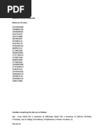 Exercise On Data Analysis Below Are 24 Cases