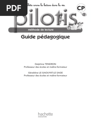 Guide Pedagogique Pilotis Pdf Syllabe Genre Grammatical