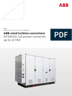 ABB Wind Turbine Converters: PCS6000, Full Power Converter, Up To 12 MW