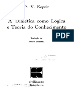 Dialetica Como Logica e Teoria Do Conhecimento Kopnin Livro Completo