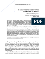 Article N The Nature of Chess Expertise Knowledge or Search 1