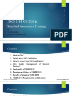 Standard Awareness Training 13485