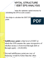 Capital Structure Policy /ebit Eps Analysis