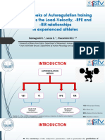 Three Weeks of Autoregulation Training Increases The Load-Velocity, - RPE and - RIR Relationships in Experienced Athletes