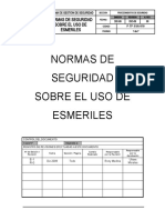 P-TP-SSA-10. Normas de Seguridad Sobre El Uso de Esmeriles