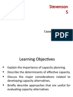 Stevenson Chapter 5 - Capacity Planning
