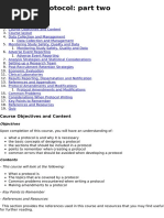 The Study Protocol Part Two