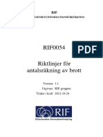 RIF0054 - Riktlinjer För Antalsräkning Av Brott 1.1