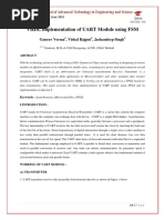 VHDL Implementation of UART Module Using FSM: Gaurav Verma, Vishal Rajput, Jashandeep Singh