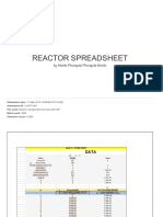 Reactor Spreadsheet