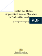 Landesplan 2018 Der Hilfen Fuer Psychisch Kranke Menschen in BW-Landespsychia..