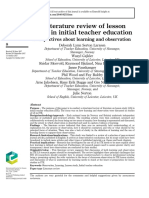 A Literature Review of Lesson Study in Initial Teacher Education