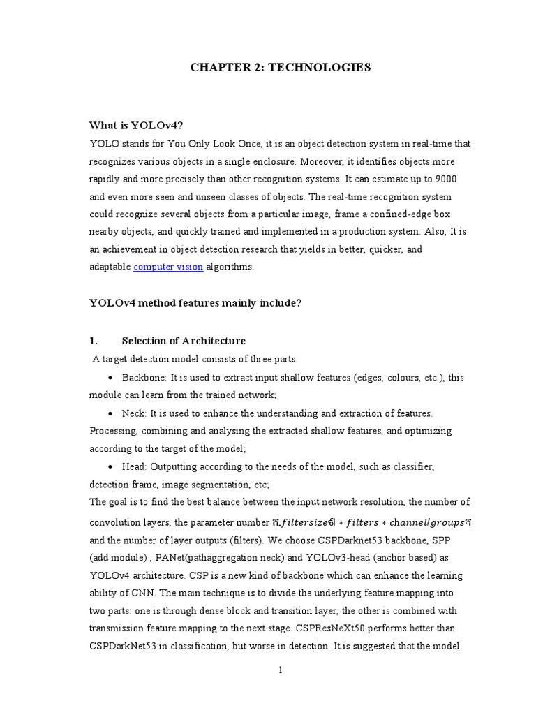 YOLOv4: Advancements in Object Detection | PDF | Python (Programming ...