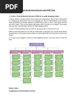 Work Break Down Structure and CPM Chart: 1. Create A Work Breakdown Structure (WBS) For An Online Shopping Website