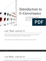 Week 03 - Stages of E-Governance - MBA EGOV
