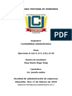 EJERCICIOS CONTABILIDAD ADMINISTRATIVA CAP. 6