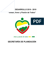 Plan de Desarrollo Amalfi 2016 2019