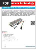 Handson Technology: MAX7219 32x8 Dot Matrix Display Module