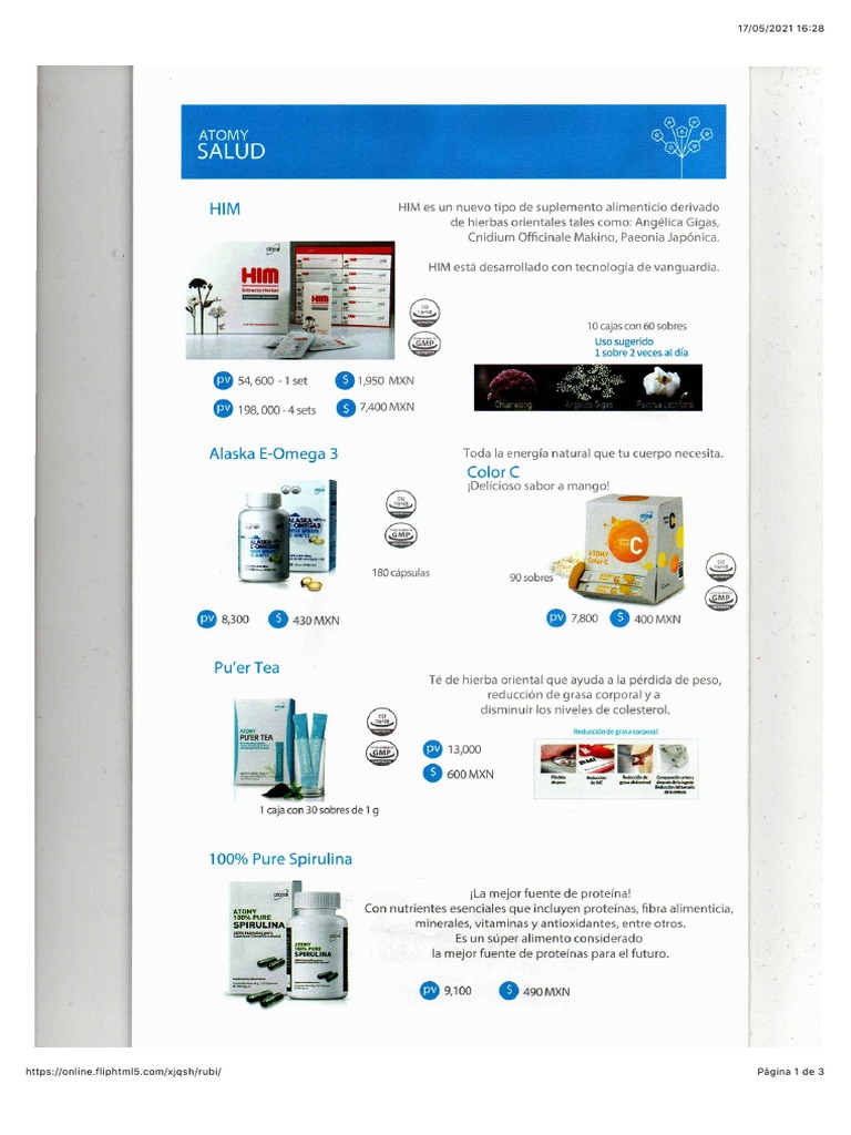 Atomy Products Catalog 2020 Pages 2 7 PDF