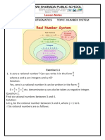 Number System Lesson Notes