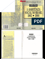 A Assistência Social No Brasil 1983-1990 Carta Tema-Aldaíza de Oliveira Sposati 2 . Edição PDF